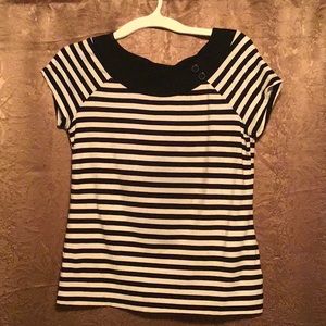 C & A sixth sense B&W Stripe shirt (s)